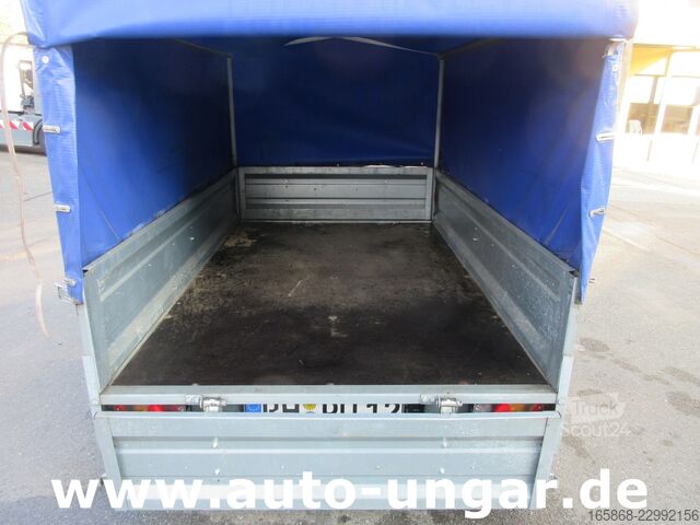 отворена ремарке със строшен брезент Temared Tema Anhänger 1.000kg Tieflader Plane
