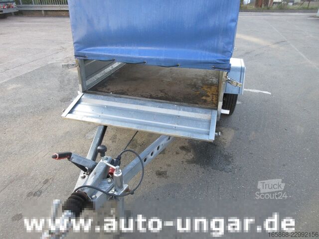 отворена ремарке със строшен брезент Temared Tema Anhänger 1.000kg Tieflader Plane
