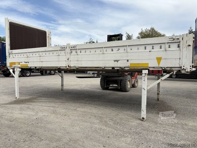 Plateforme amovible avec plateau Krone BDF 7,45m Baustoff Bordwand + Türen