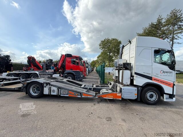 Volvo FH 500 4x2 + ROLFO KUORMA-AUTONKULJETIN (3 VETURIA) 3-akselinen - hydraulisesti jatkettava - B Volvo FH 500 4x2 + ROLFO TRUCK-TRANSPORTER (3 TRACTOR...