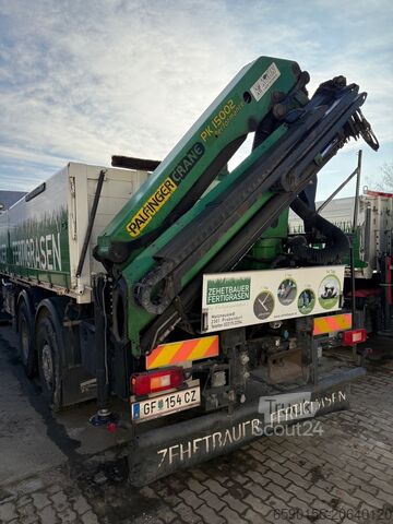 Φορτηγό με επίπεδη πλατφόρμα (ανοικτό) Volvo FM400 LKW mit Kran