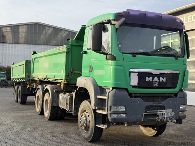 Camion ribaltabile trilaterale MAN TGS 26.400 6x6 MEILLER Kipper Schmitz EURO 5