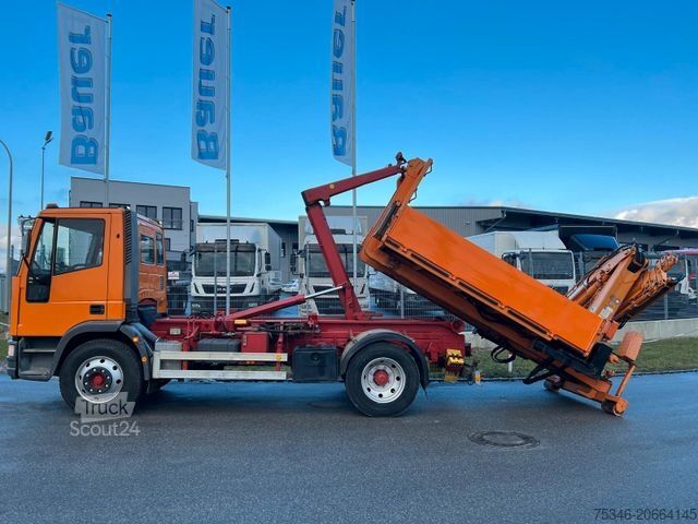 Jeřáb na nákladním automobilu IVECO ML 120E18 Abrollkipper/Kran-Mulde/Funk/Seilwinde