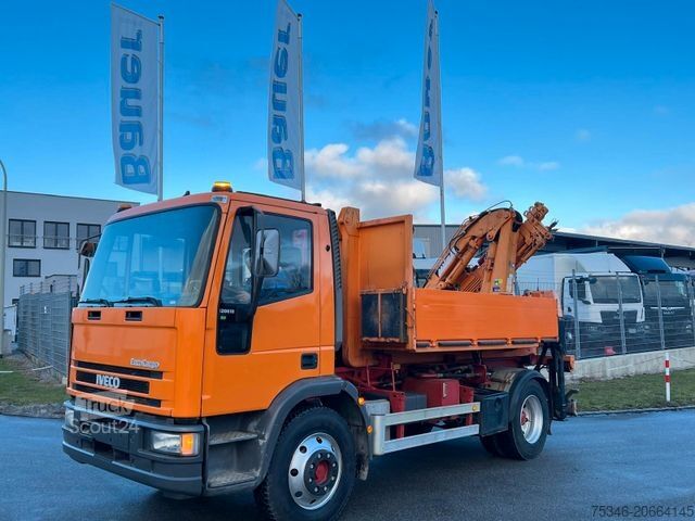 Jeřáb na nákladním automobilu IVECO ML 120E18 Abrollkipper/Kran-Mulde/Funk/Seilwinde