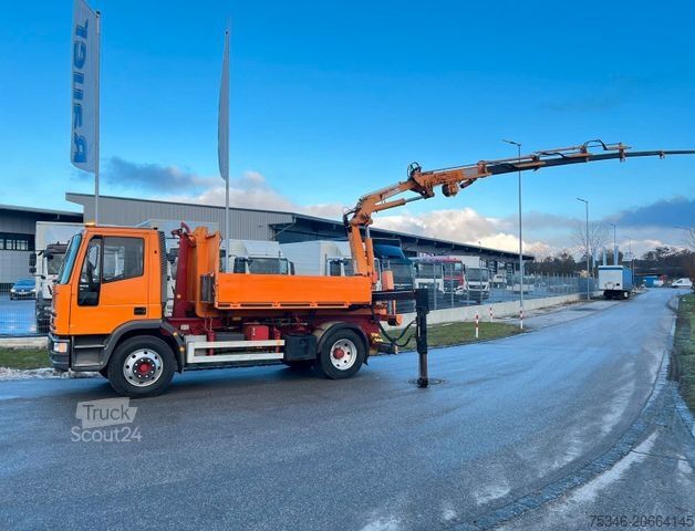 Jeřáb na nákladním automobilu IVECO ML 120E18 Abrollkipper/Kran-Mulde/Funk/Seilwinde