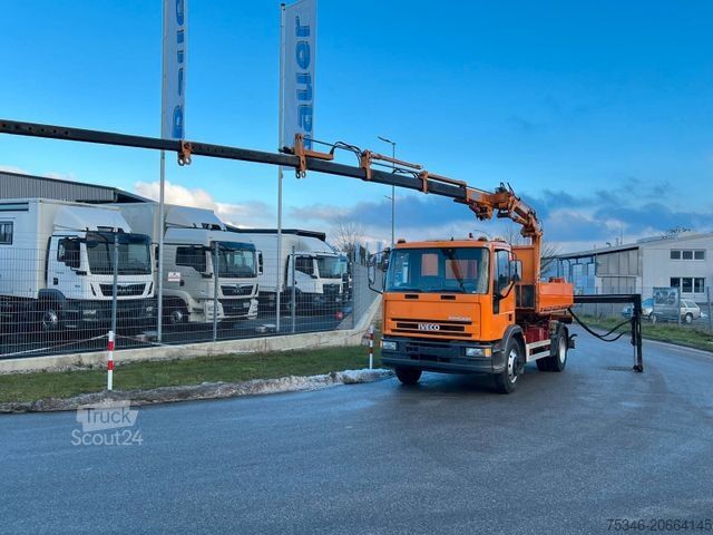 Jeřáb na nákladním automobilu IVECO ML 120E18 Abrollkipper/Kran-Mulde/Funk/Seilwinde