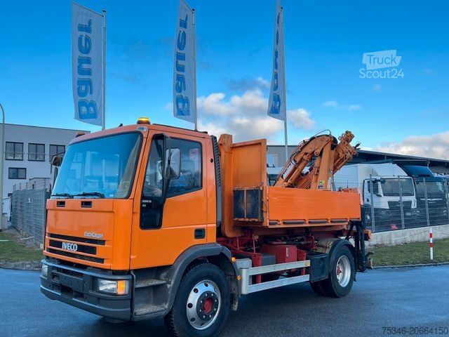 Speciální nákladní automobil IVECO ML 120E18 Abrollkipper/Kran-Mulde/Funk/Seilwinde