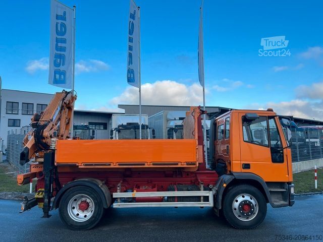 Speciallastbil IVECO ML 120E18 Abrollkipper/Kran-Mulde/Funk/Seilwinde