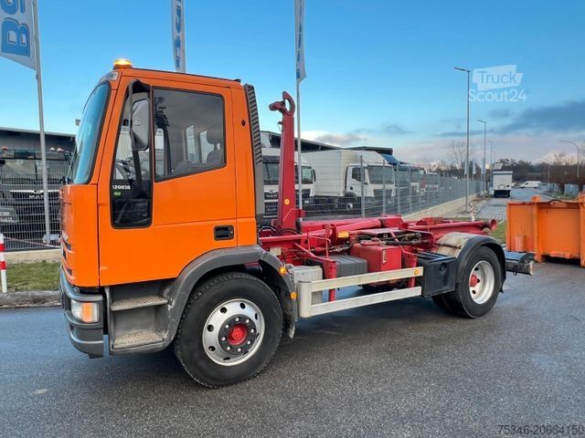 Speciallastbil IVECO ML 120E18 Abrollkipper/Kran-Mulde/Funk/Seilwinde