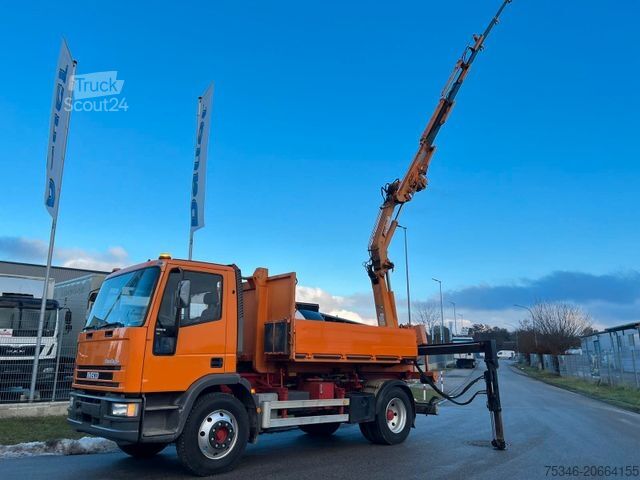 Hákový nosič kontejnerů IVECO ML 120E18 Abrollkipper/Kran-Mulde/Funk/Seilwinde