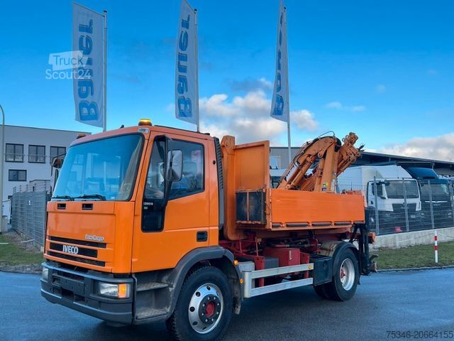 Hákový nosič kontejnerů IVECO ML 120E18 Abrollkipper/Kran-Mulde/Funk/Seilwinde