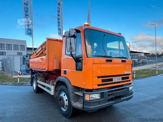 Hákový nosič kontejnerů IVECO ML 120E18 Abrollkipper/Kran-Mulde/Funk/Seilwinde