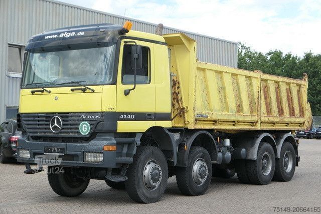 Třístranný sklápěč MERCEDES-BENZ 4140 AK Actros 8x8, Allrad, Meiler, 17 m³