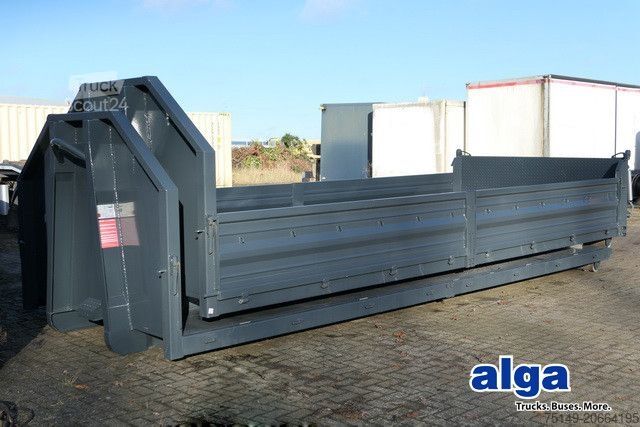 Abrollkipper alga ABPR, Pritsche, Plattform, 9m³, Klappen