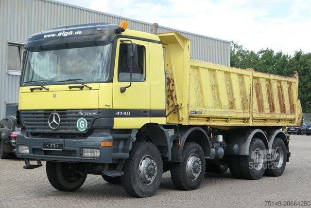 Pašizgāzējs kravas automašīna MERCEDES-BENZ 4140 AK Actros 8x8, Allrad, Meiler, 17 m³