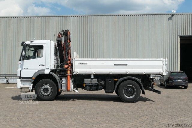 Pašizgāzējs kravas automašīna MERCEDES-BENZ 1829 K Axor, Atlas 116.3-A2L, AHK, Greifer,Klima