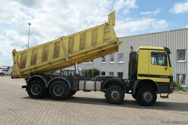 Pašizgāzējs kravas automašīna MERCEDES-BENZ 4140 AK Actros 8x8, Allrad, Meiler, 17 m³