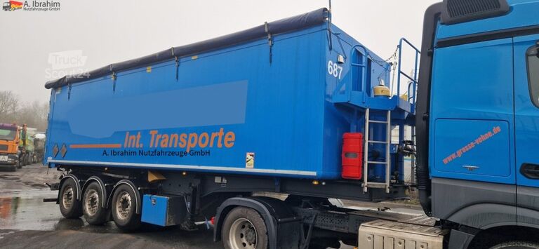 Kipper Auflieger  H&W 55 cbm kippmulde | Liftachse