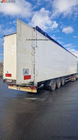 Auflieger mit Walkingfloor Schmitz SW 24 Schubboden, Liftachse,Ersatzradhalterung Kabelfernbedienung, Trichter