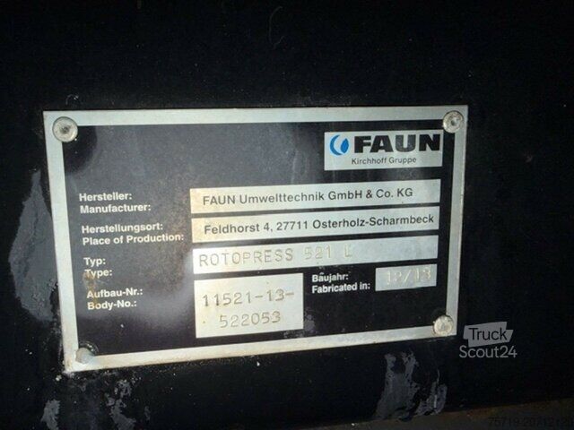 Сметовоз MAN 26.360 6x2 TGS Faun RotoPress