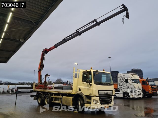 Ladepritsche DAF CF 370 6X4 NL-Truck HMF1820-K4 Crane Manual Ste...