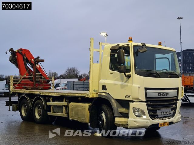 Ladepritsche DAF CF 370 6X4 NL-Truck HMF1820-K4 Crane Manual Ste...