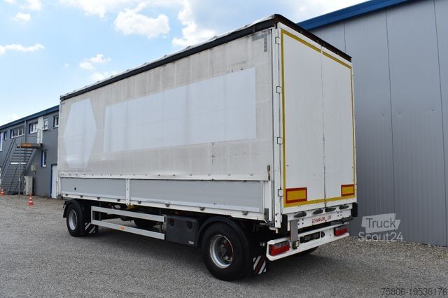 Open trailer with tarp SCHWARZMÜLLER PA 2/E BPW Durchlade Edscha