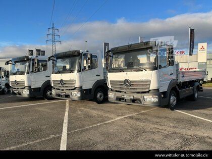 Třístranná sklápěcí dodávka MERCEDES-BENZ Atego 818 K 4x2 3-S.-Kipper+Klima+2xAHK+2200 km!