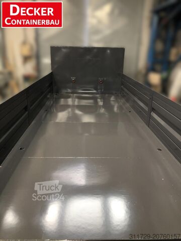 Container Decker Containerbau Plattform, Stahlklappwände,Pendelklappe