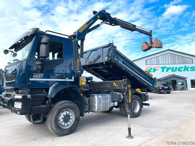 Lastebilmontert kran IVECO Trakker 360/AD190/Pafinger 13.001/Meiller/1.Hand