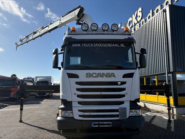 Scania R 450 + HIAB 422 E-6---6X EXT.+ EURO 6 + 6X2 + ESSIEU DIRECTEUR/élévateur + MANUEL + TÉLÉCOMM Scania R 450 + HIAB 422 E-6---6X EXT.+ EURO 6 + 6X2 + ...