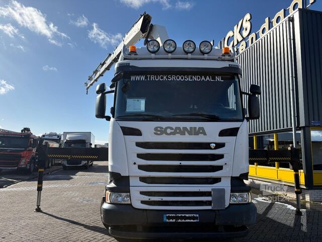 Scania R 450 + HIAB 422 E-6---6X EXT.+ EURO 6 + 6X2 + ESSIEU DIRECTEUR/élévateur + MANUEL + TÉLÉCOMM Scania R 450 + HIAB 422 E-6---6X EXT.+ EURO 6 + 6X2 + ...