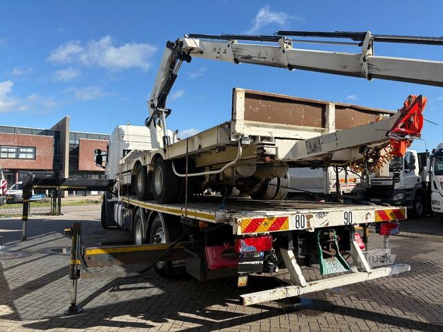 Scania R 450 + HIAB 422 E-6---6X EXT.+ EURO 6 + 6X2 + ESSIEU DIRECTEUR/élévateur + MANUEL + TÉLÉCOMM Scania R 450 + HIAB 422 E-6---6X EXT.+ EURO 6 + 6X2 + ...