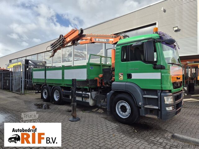  MAN TGS 26.400 6X2 Pritsche/ Crane Terex 210.2-A13 ...