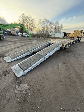 Prikolica z nizko platformo SCHWARZMÜLLER hydr. Rampen*verbreiterbar*Rungen*SAF*9m*