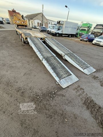 Prikolica z nizko platformo SCHWARZMÜLLER hydr. Rampen*verbreiterbar*Rungen*SAF*9m*