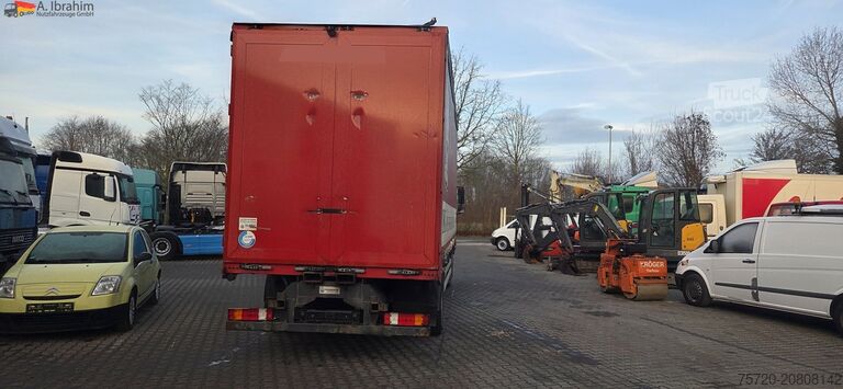 Camion cu platformă și prelată Mercedes-Benz 1829L Staplerhalterung, , Schiebeplane Türen, Scheckheft, Zustand gut