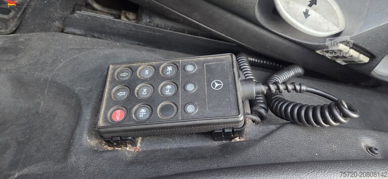 Camion cu platformă și prelată Mercedes-Benz 1829L Staplerhalterung, , Schiebeplane Türen, Scheckheft, Zustand gut