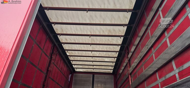 Camion cu platformă și prelată Mercedes-Benz 1829L Staplerhalterung, , Schiebeplane Türen, Scheckheft, Zustand gut