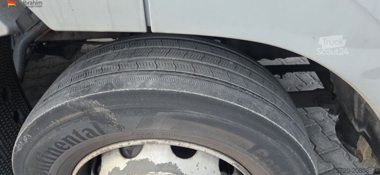 Camion cu platformă și prelată Mercedes-Benz 1829L Staplerhalterung, , Schiebeplane Türen, Scheckheft, Zustand gut