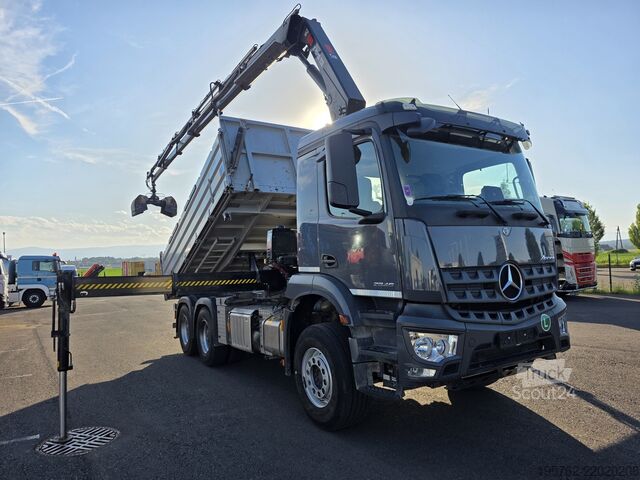 Sklápěcí vůz Mercedes-Benz Arocs 2846 6x4 MEILLER HIAB 232 E S-5