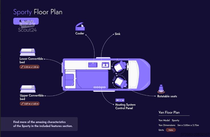 Kastenwagen Wohnmobil / Campervan Fiat Talento Campervan | 2 Schlafplätze Küche | Reisefertig