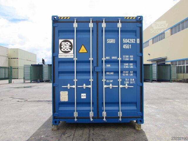 Seecontainer 40 Fuß High Cube Seecontainer / BLAU / NEU / Lagercontainer / One Way