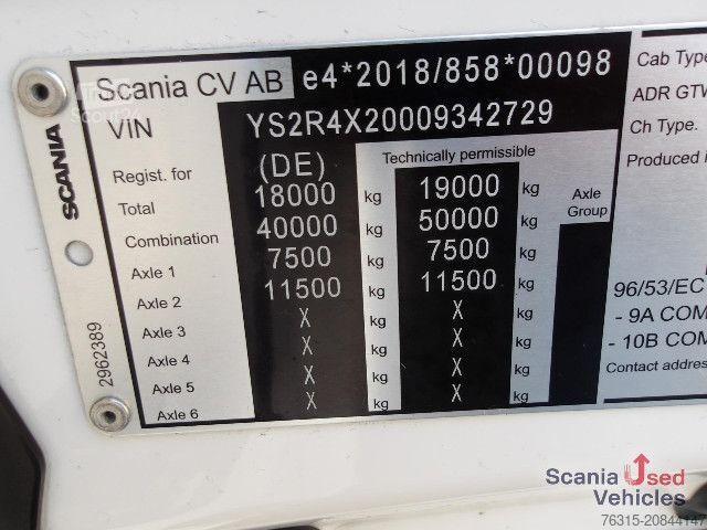 Véhicule tracteur volume Scania R 460 EB - MEGA - HIGHLINE - 2x TANKs - ACC