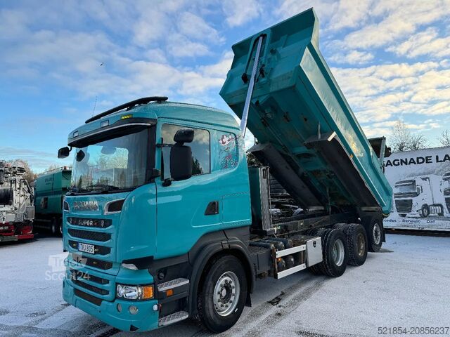 Avfallsbil Scania R730 V8 8X4, Euro 5 EEV, 33ton Tipper, YM: 2014