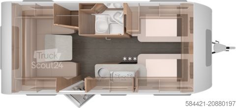 Przyczepa kempingowa Knaus Südwind 500 EU Black Selection *Modell 2026*Duschausbau*