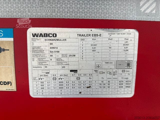 Semirimorchio ribaltabile SCHWARZMÜLLER SK K10VLN3 Kippauflieger 3 ACHS