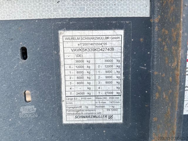 Semirimorchio ribaltabile SCHWARZMÜLLER SK SM 5198 Kippauflieger 3 ACHS