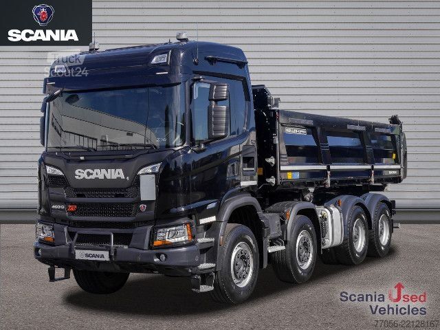 Tristrani prekucnik Scania G 460 B8x4HZ XT - Meiller TRIGENIUS D421 / Bordmat