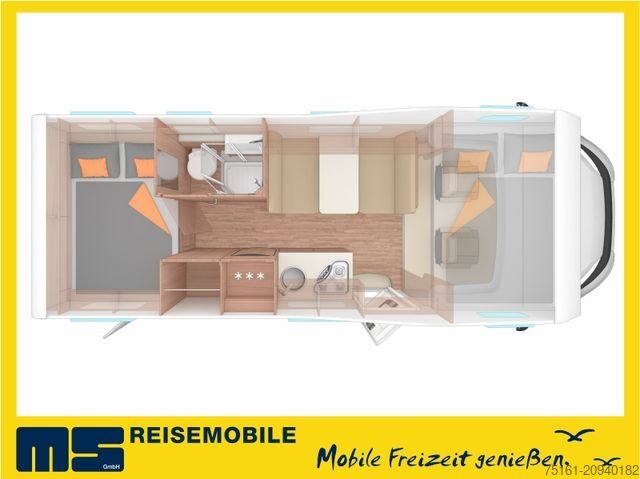 Alkoven Wohnmobil WEINSBERG CARAHOME 650 DG / 140 PS /  TOP - AUSSTATTUNG